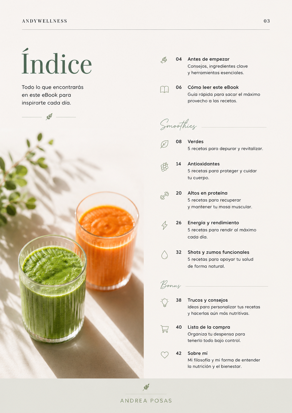 Ebook "Smoothies & Shots funcionales"